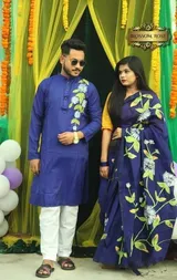 hand Print Saree & Panjabi – Elegant Sharee for Women – Ideal for All Seasons & Occasions.